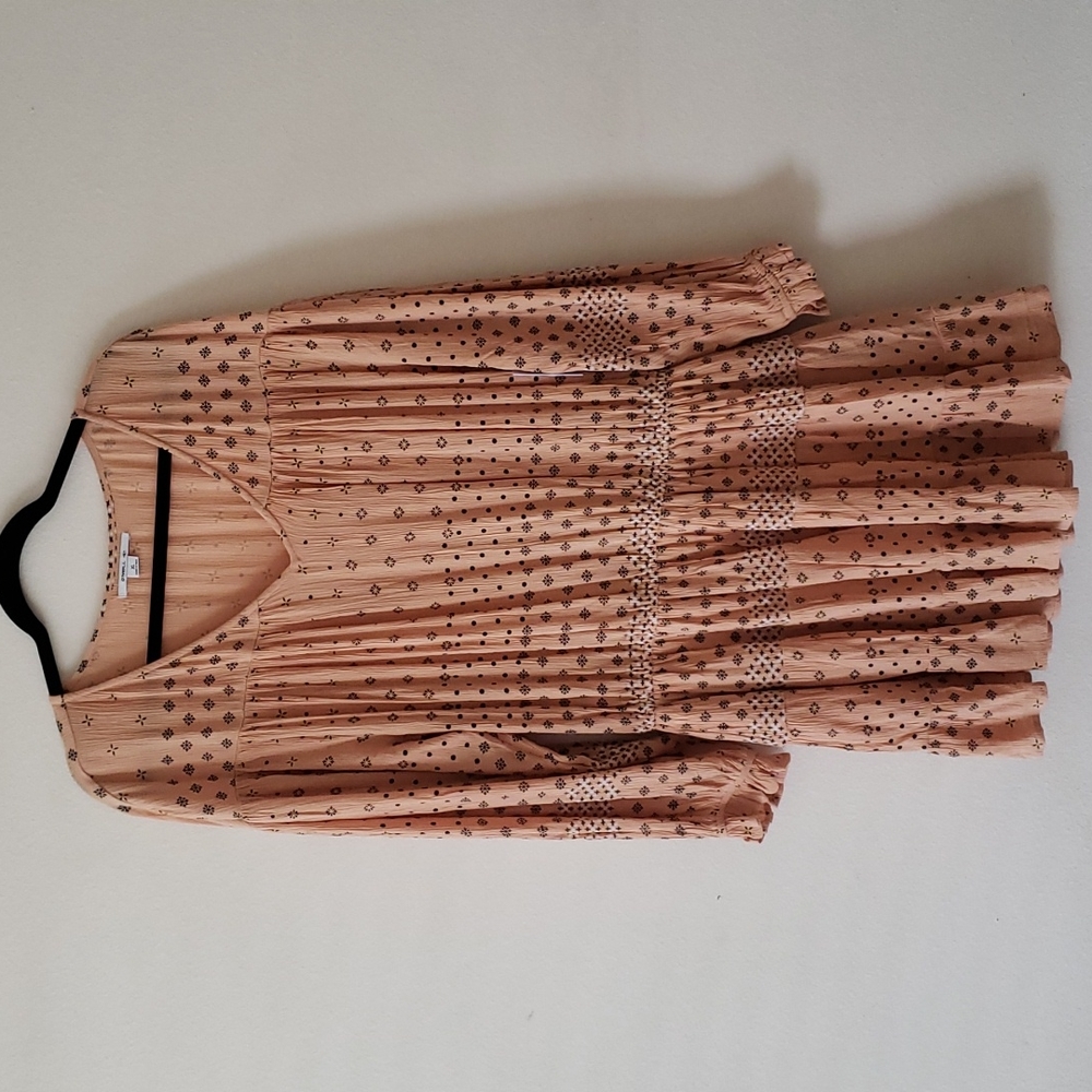 Sand pink colored mini dress